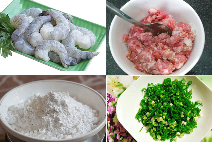 Bánh bột lọc trần trong suốt với nhân tôm thịt