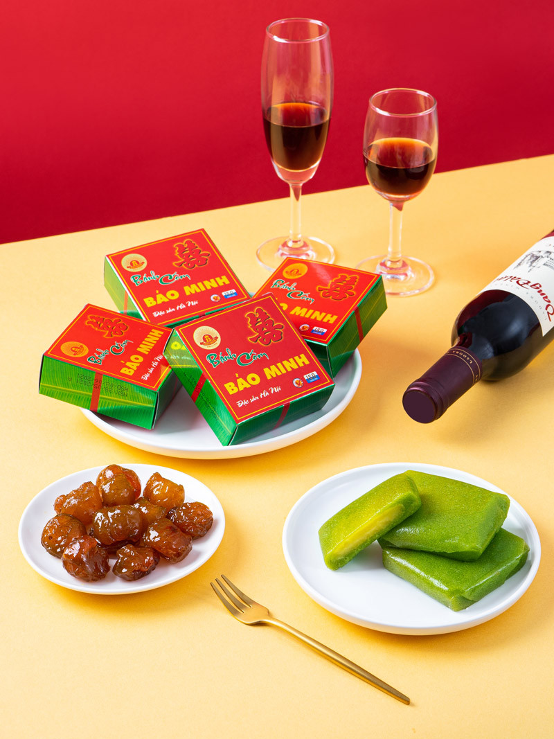 Bánh cốm đẹp mắt và sang trọng làm quà biếu