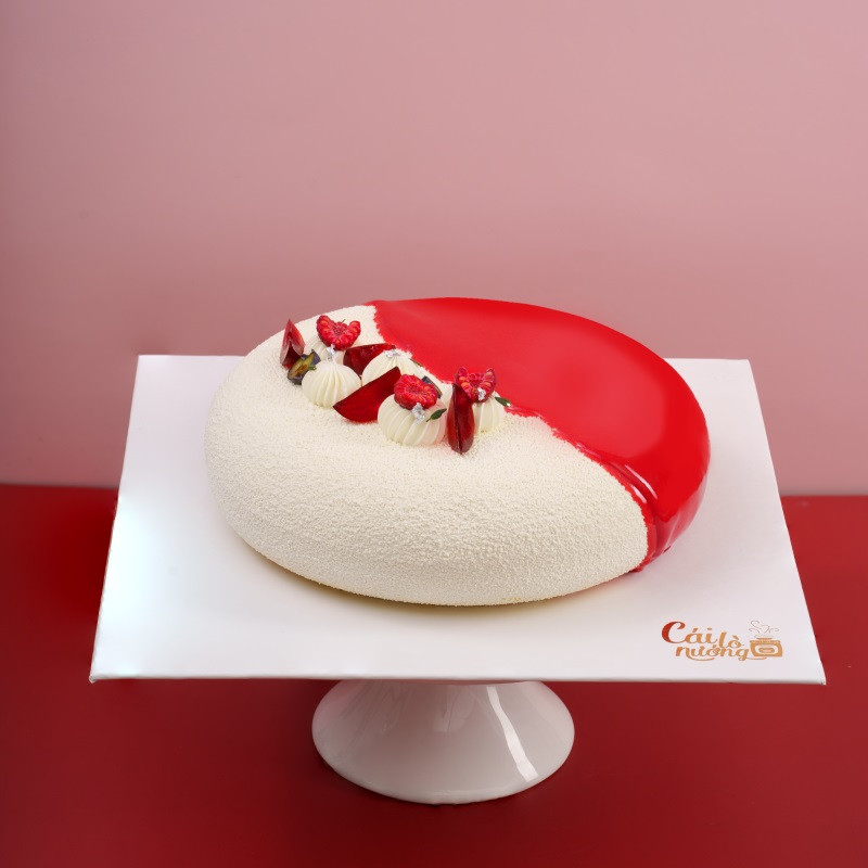 Bánh entremet cherry cho bé trai 10 tuổi, hương vị sang trọng