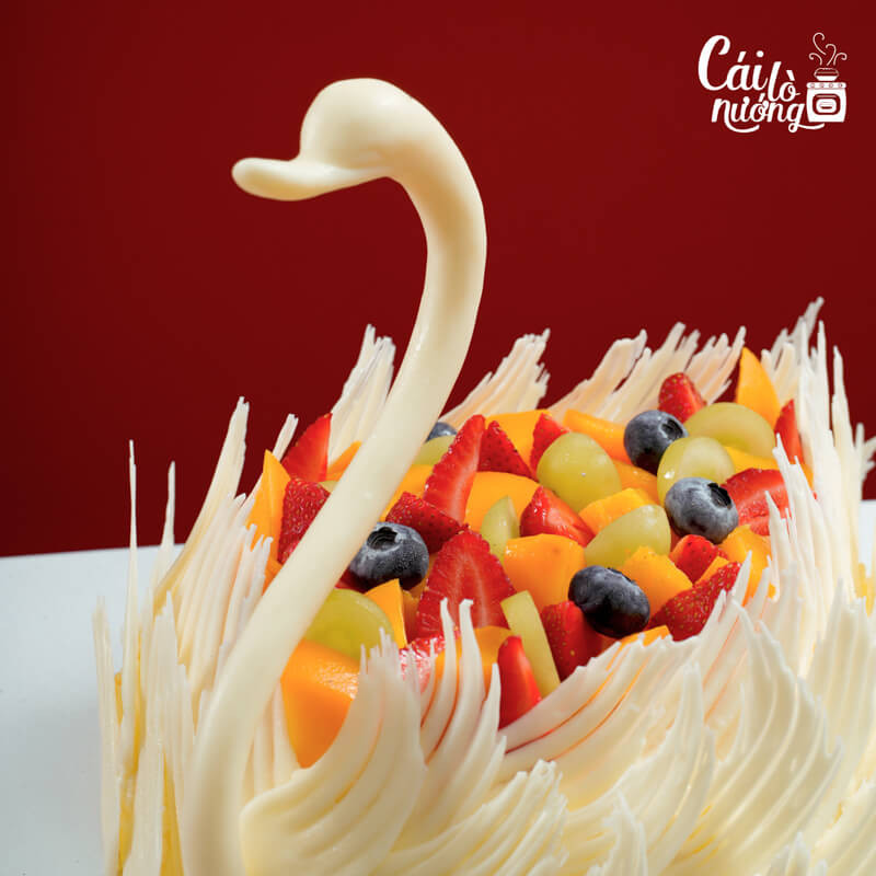 Bánh kem bắp Thiên Nga Pretty Swan độc đáo với hình ảnh chim thiên nga