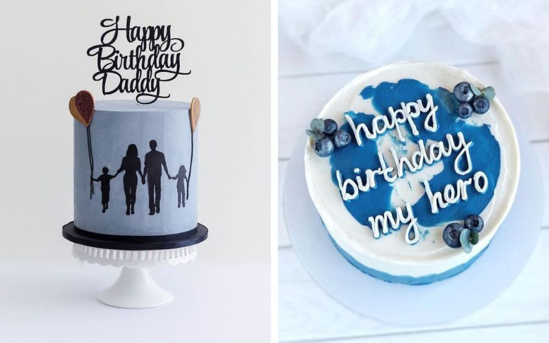 Bánh kem sinh nhật độc đáo với huy hiệu "Best Dad" bày tỏ tình yêu thương