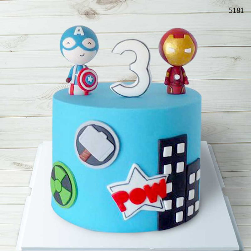 Bánh kem sinh nhật siêu nhân Ninjago ngộ nghĩnh cho bé