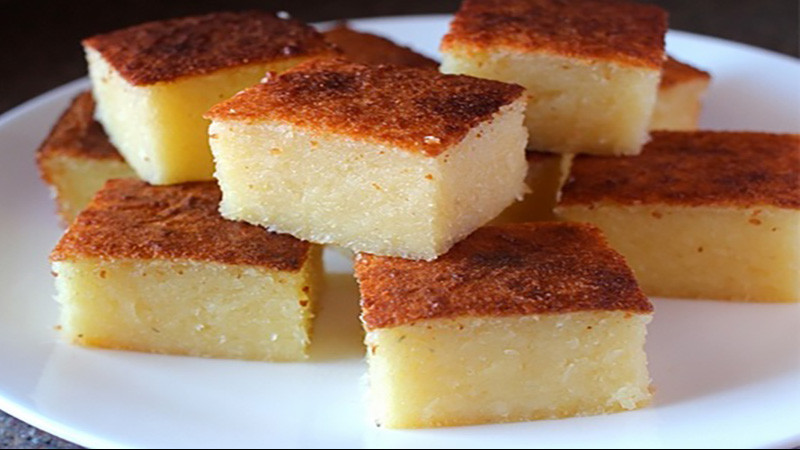 Bánh khoai mì nướng vàng ươm, dẻo mịn