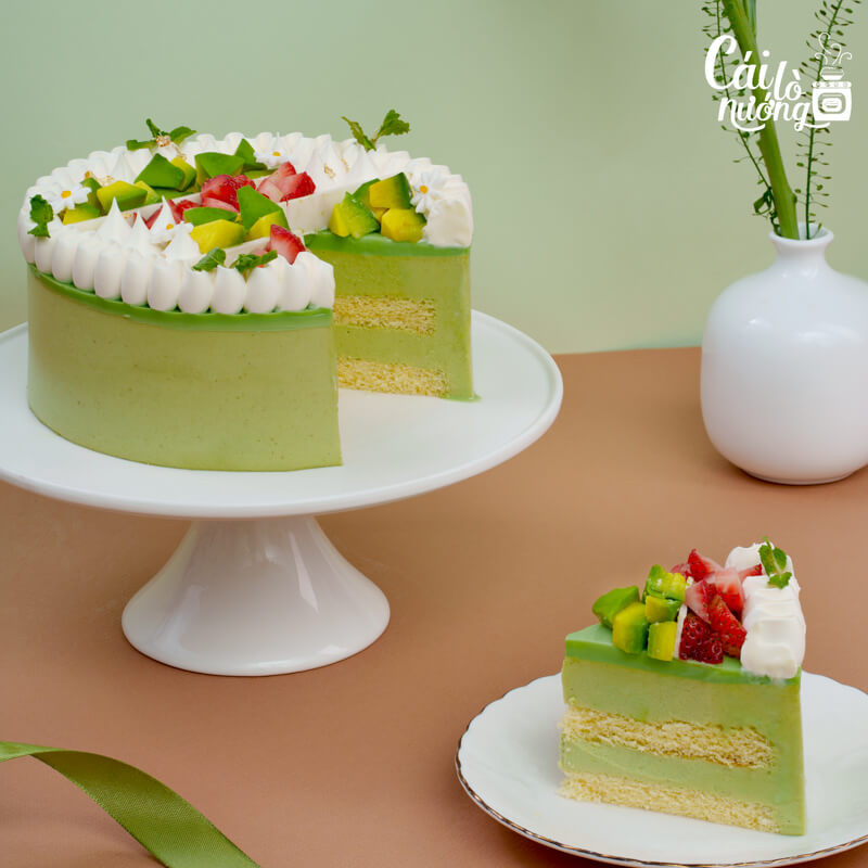 Bánh Mousse Bơ Avo Strawvo thanh mát, thiết kế hiện đại