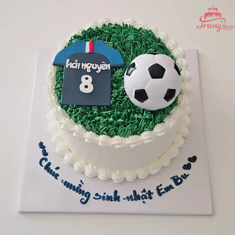 bánh sinh nhật bóng đá Ronaldo ăn mừng