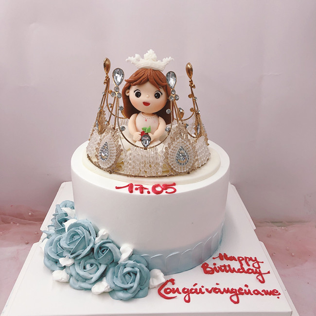 Bánh sinh nhật công chúa sắc hồng ngọt ngào