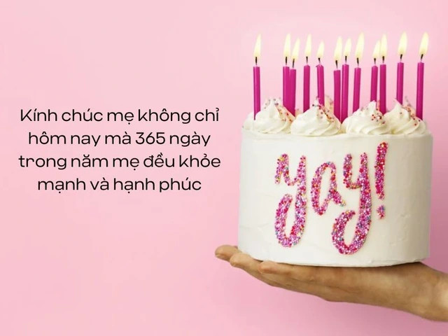 Bánh sinh nhật đẹp tặng mẹ