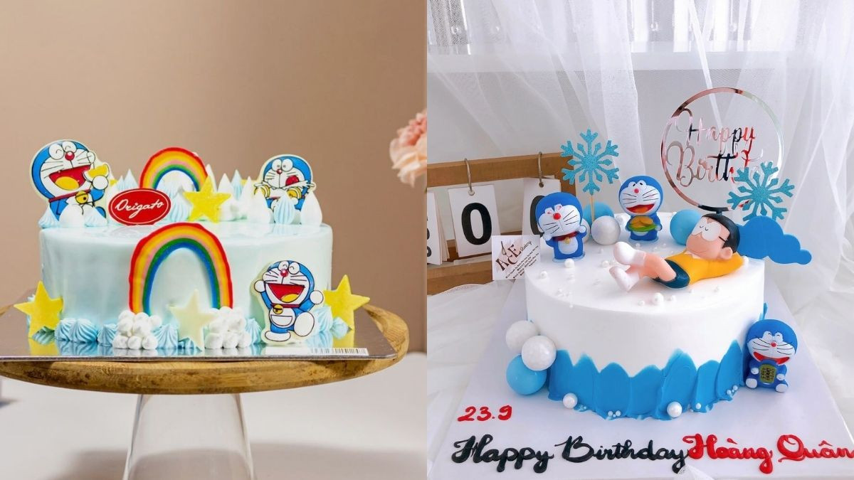 Bánh sinh nhật hình Doraemon dễ thương