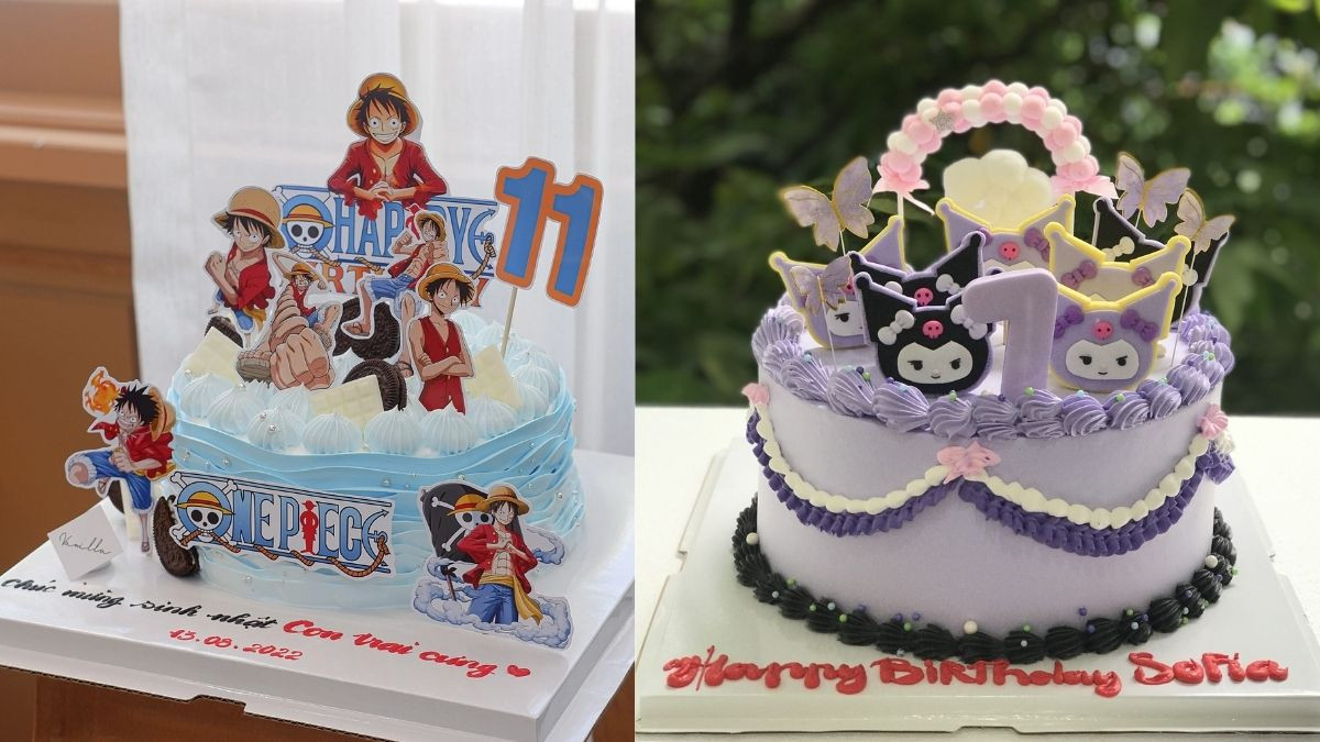 Bánh sinh nhật nhân vật anime