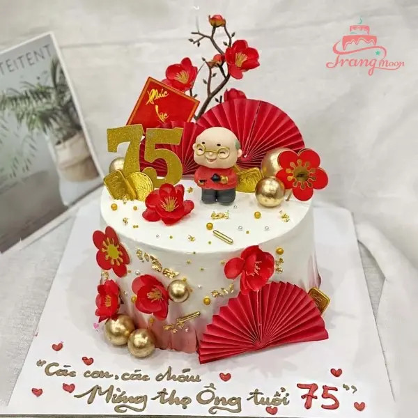 Bánh sinh nhật ông nội trang nhã