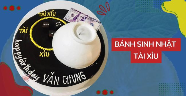 Bánh sinh nhật tài xỉu đa dạng mẫu mã, trang trí hình xúc xắc và các biểu tượng may mắn