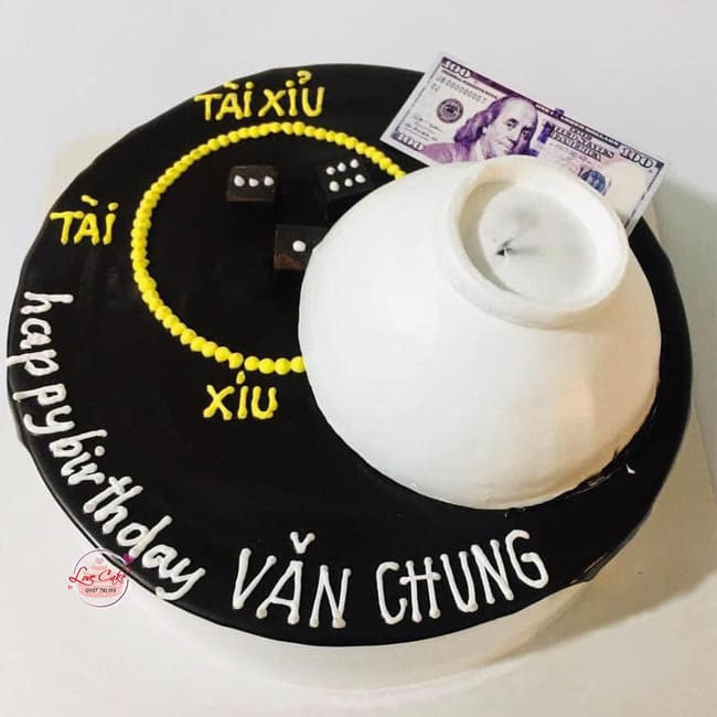 Bánh sinh nhật tài xỉu đơn giản