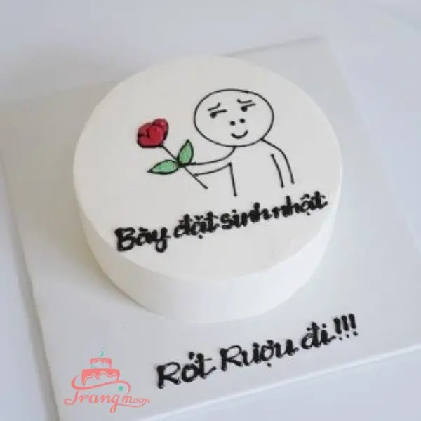 Bánh sinh nhật troll bạn thân nam