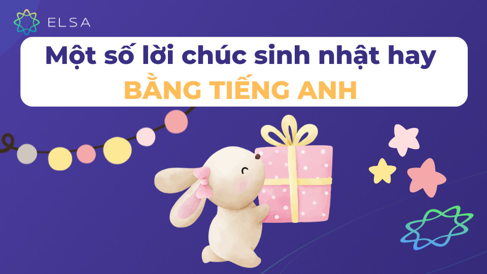 Bánh sinh nhật và nến lung linh, tượng trưng cho những lời chúc mừng sinh nhật bằng tiếng Anh