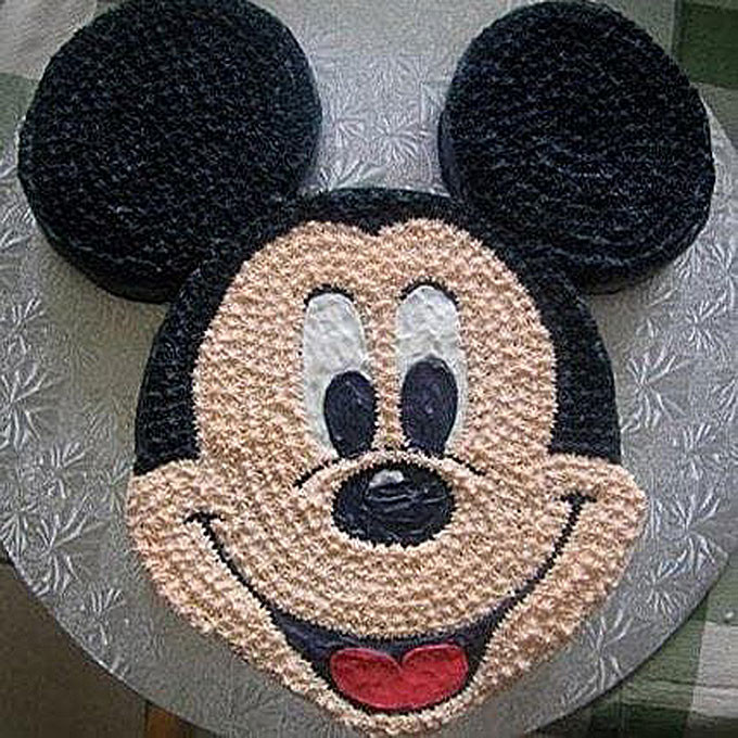 Bánh tạo hình đầu chuột Mickey đáng yêu