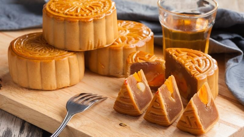 Bánh trung thu được đóng gói cẩn thận, đảm bảo chất lượng và thời gian bảo quản