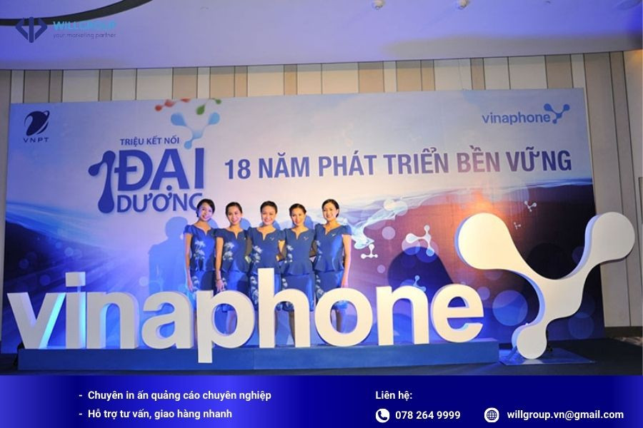 banner sinh nhật công ty VNPT với thiết kế kỷ niệm 20 năm