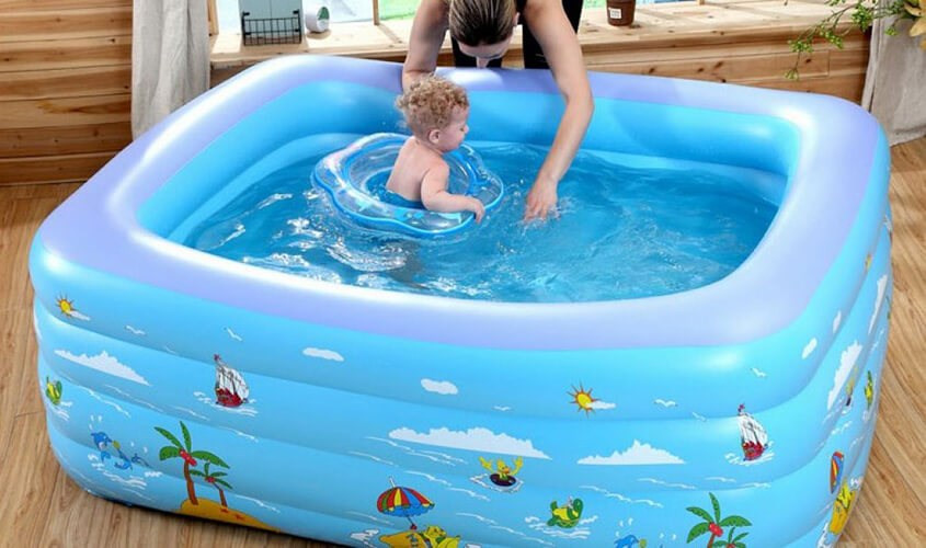 Bể bơi phao bơm hơi đa năng, lý tưởng làm quà sinh nhật cho bé trai 5 tuổi