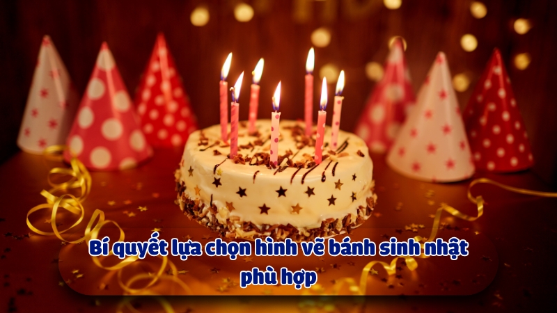 Bí quyết lựa chọn hình vẽ bánh sinh nhật ưng ý