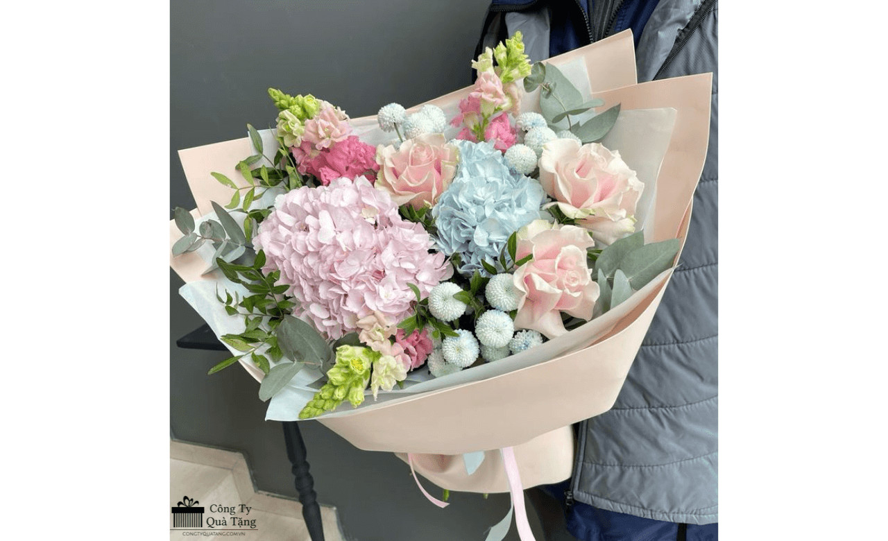 Bó hoa hồng tươi thắm tặng cô giáo