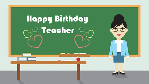 Bó hoa tươi thắm kết hợp lời chúc mừng sinh nhật giáo viên