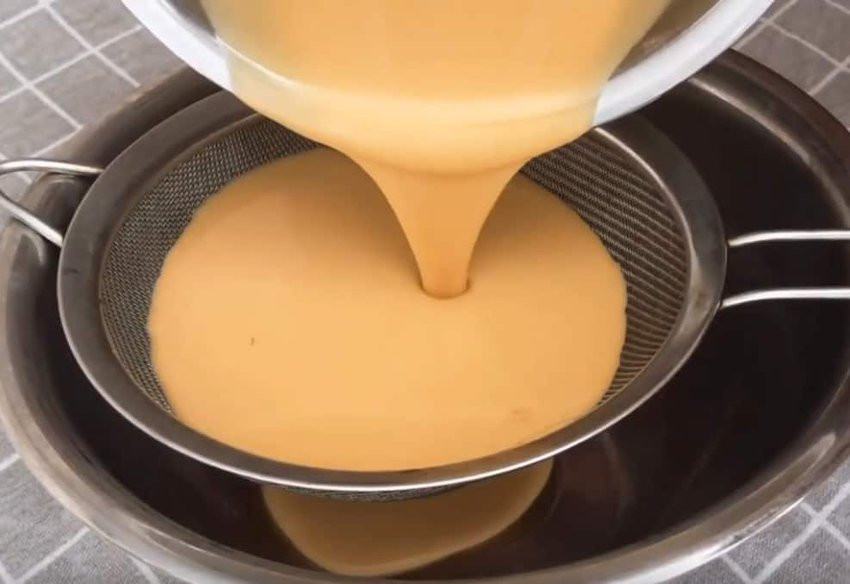 Bột bánh bò sau khi ủ đạt