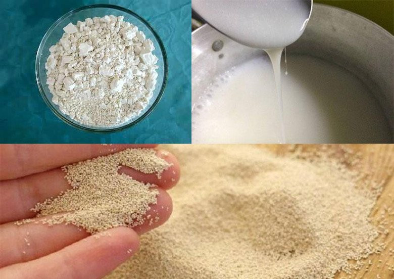 Bột, đường, cốt dừa và trứng gà là thành phần thiết yếu cho bánh bò bột mì