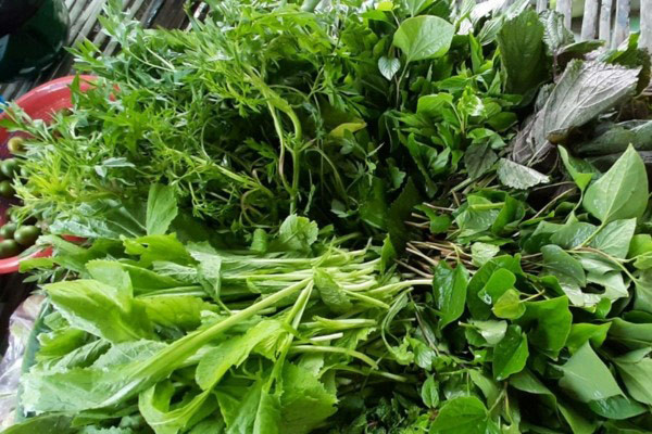 Các loại rau ăn kèm bánh xèo miền Tây