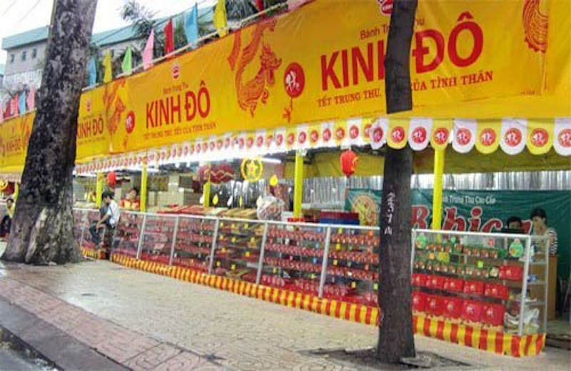 Các sản phẩm bánh trung thu Kinh Đô tại điểm bán chính hãng
