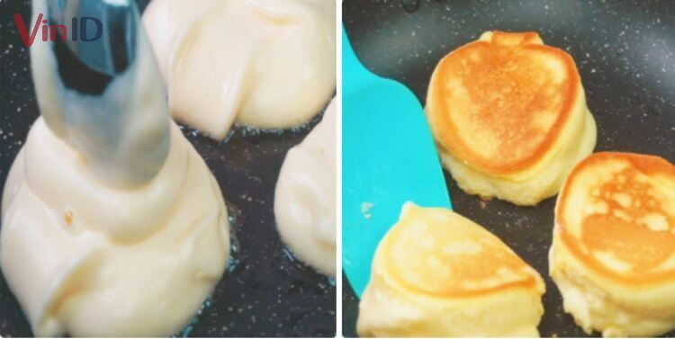 Cách chiên bánh souffle pancake bồng bềnh