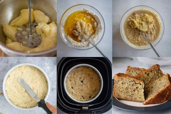 cách làm bánh chuối bằng nồi chiên không dầu tiện lợi