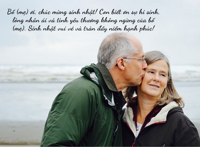 Caption chúc mừng sinh nhật bố mẹ với tình cảm sâu sắc