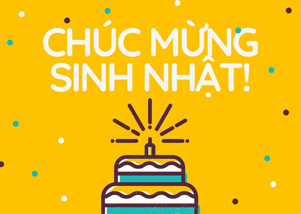 Chiếc bánh kem sinh nhật lung linh với dòng chữ 'Happy Birthday', tượng trưng cho những lời chúc mừng sinh nhật tôi bằng tiếng Anh ý nghĩa.