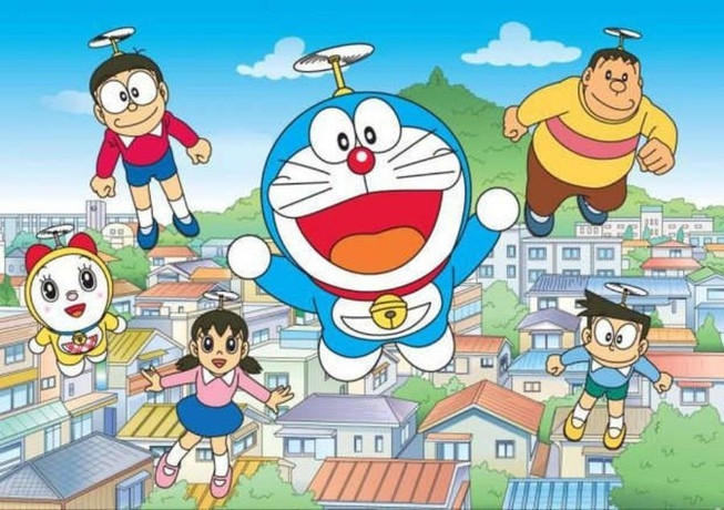 Chú mèo máy Doraemon nhân vật yêu thích gắn liền tuổi thơ