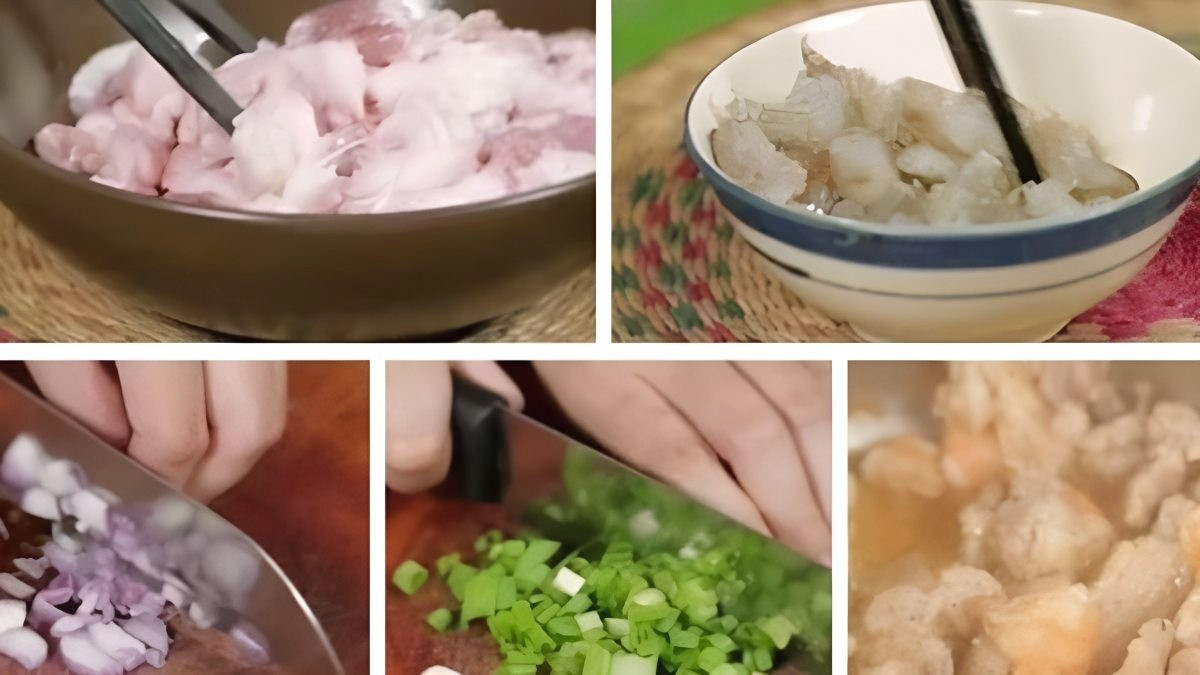 Chuẩn bị nguyên liệu làm bánh bột lọc không nhồi