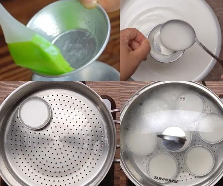 Đặt bánh vào xửng và hấp chín đều