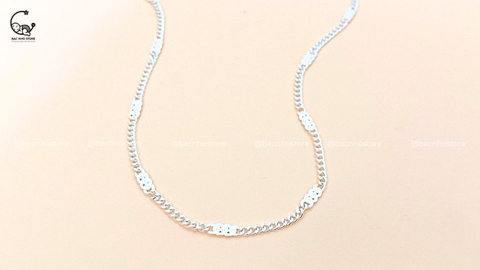 Dây chuyền bạc bé trai