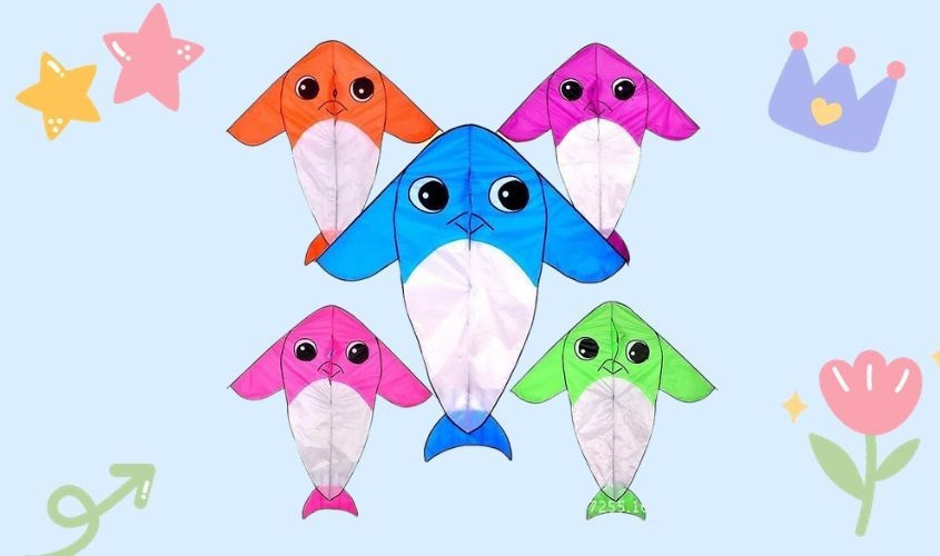 Diều hình nhân vật dễ thương cho bé gái, quà sinh nhật cho bé gái 9 tuổi vui chơi ngoài trời