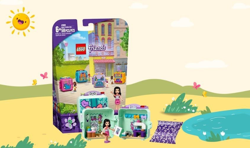 Đồ chơi lắp ráp hộp phụ kiện ngày hè của Emma Lego Friends, một quà sinh nhật cho bé gái 9 tuổi