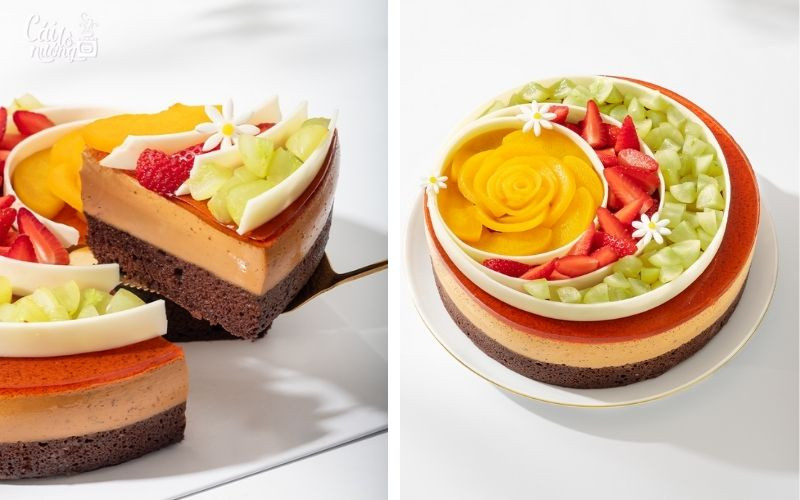 Flan Gato Trà Thái Đỏ - mẫu bánh kem hiện đại với hương vị độc đáo