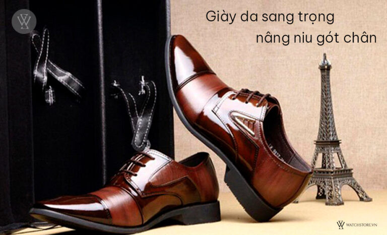 Giày da sang trọng và êm ái làm quà tặng sinh nhật cho bố tuổi 50