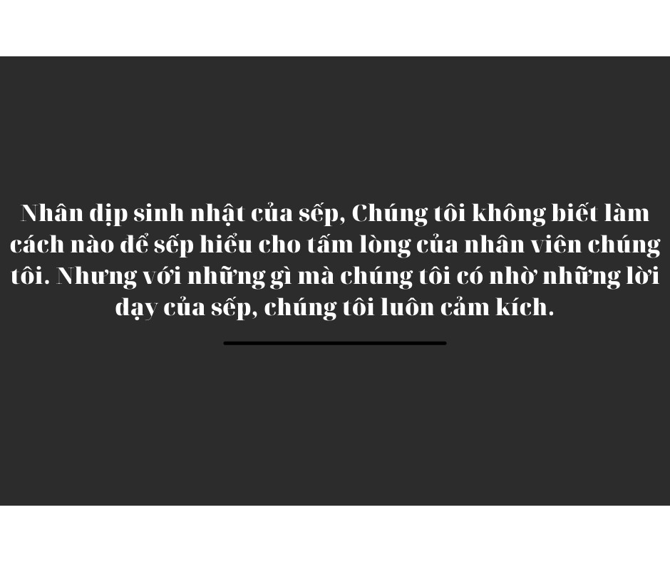 Gợi ý những câu chúc sinh nhật sếp tiếng Anh hay và ý nghĩa