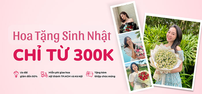 hoa tươi đa dạng mẫu mã khi đặt hoa sinh nhật