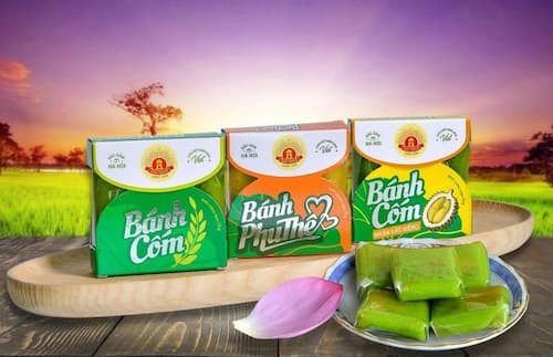 Hộp bánh cốm cao cấp, thể hiện sự tinh tế của ẩm thực Việt
