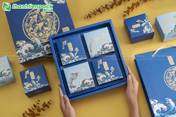 Hộp đựng bánh trung thu cao cấp dạng quà tặng