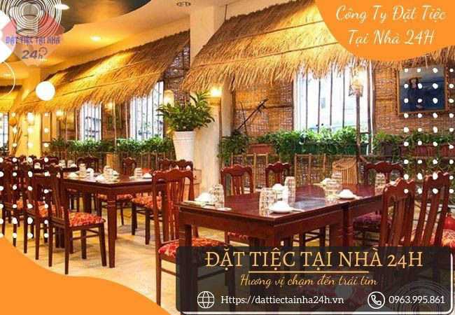 Khu vực ăn uống rộng rãi tại Nhà hàng Hai Lúa, lý tưởng để tổ chức sinh nhật cho bé