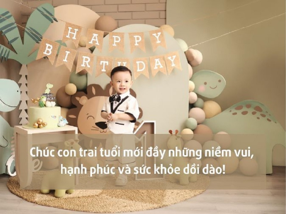 Lời chúc mừng sinh nhật con trai yêu tình cảm, ngập ngừng
