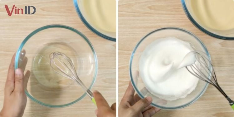 Lòng trắng trứng cần sạch để bông xốp