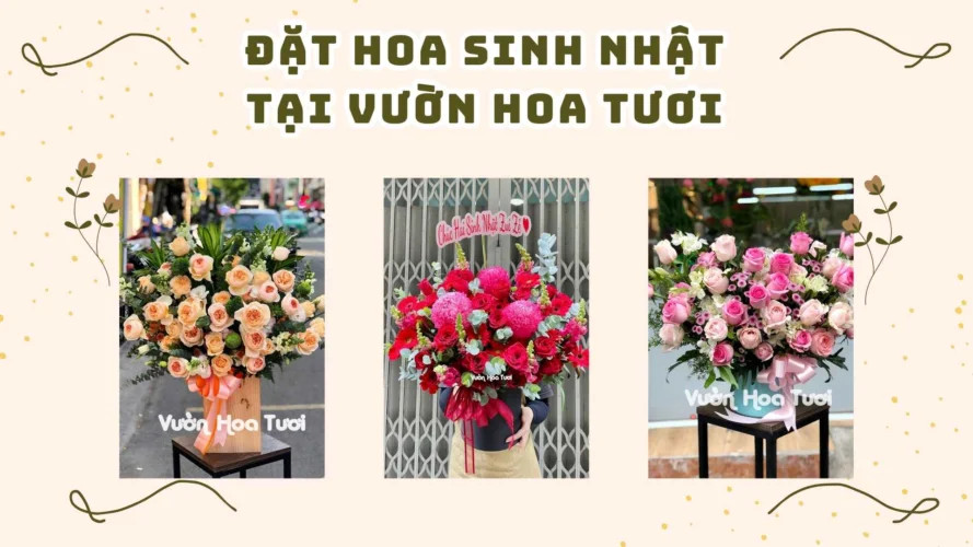 lựa chọn bó hoa sinh nhật