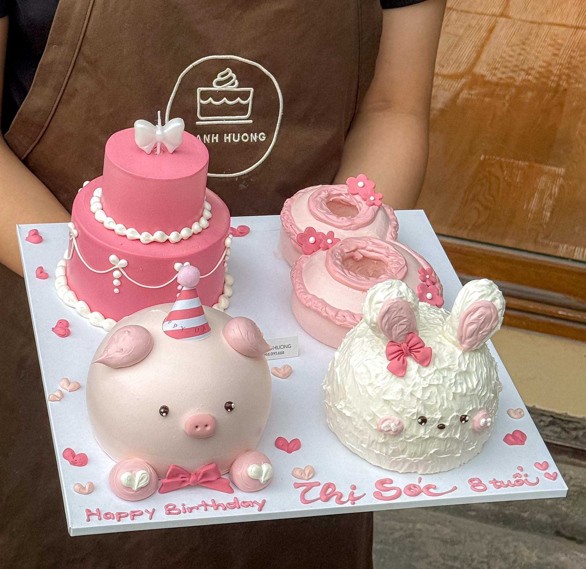 Mẫu bánh sinh nhật bé gái hình nhân vật hoạt hình Disney nổi tiếng